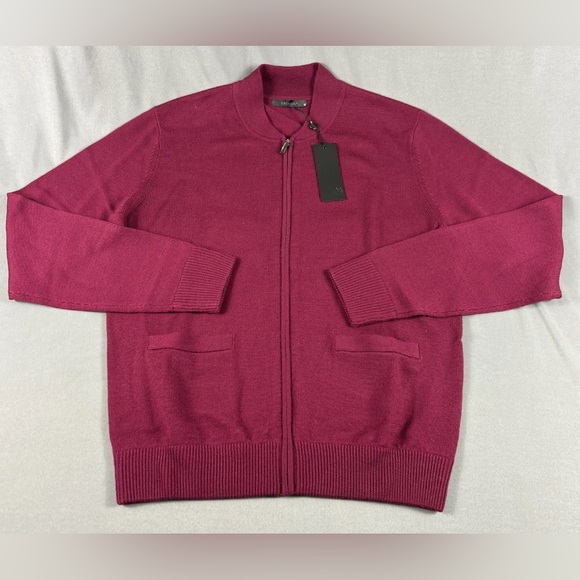 Greyson Sweater Sagaponack Full Zip Medium Hawkeye Wool